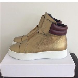 Gold Platform Sneaker